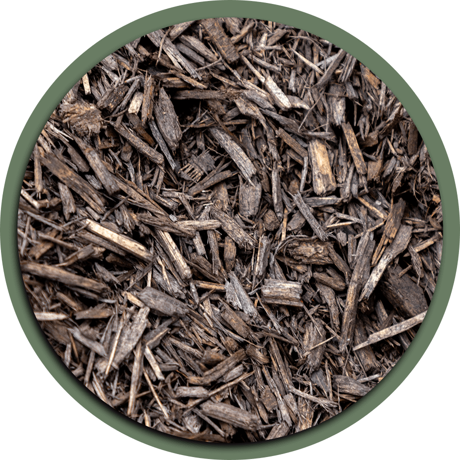 Brown mulch in Hamilton